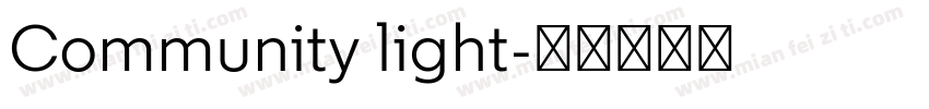 Community light字体转换